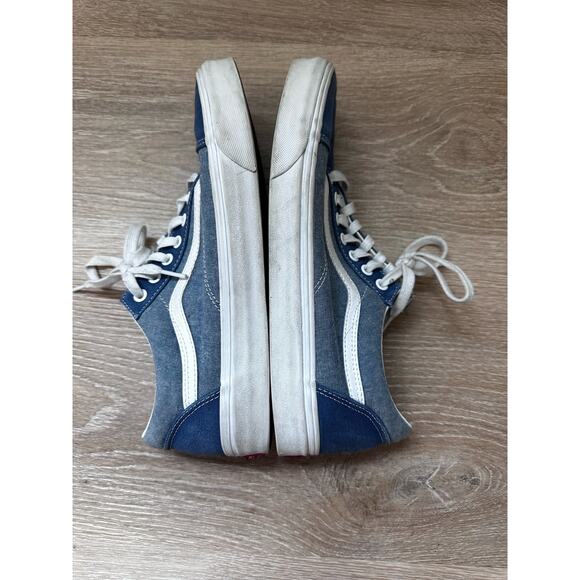 Vans Blue and White Loafers - Picture 4 of 7